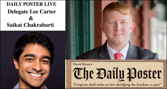 SAVE THE DATE: Live Chat With Del. Lee Carter and Saikat Chakrabarti on TUESDAY 1/12