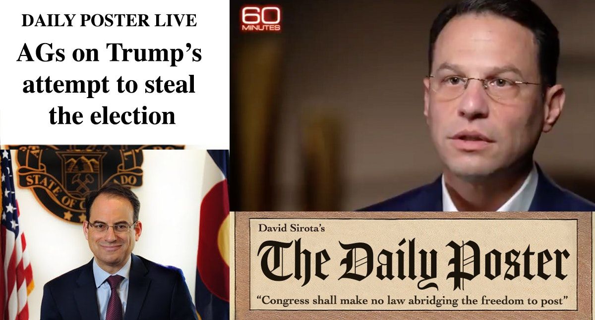 TONIGHT: Live Chat at 7:30pm ET With AGs Josh Shapiro & Phil Weiser